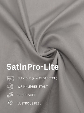SatinPro-Lite: Satin 2-Way Stretch Solid Ethnic Kurta