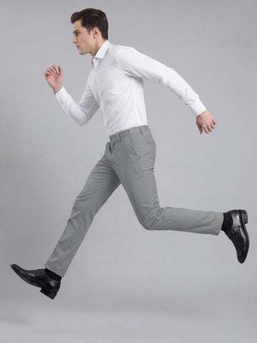 Wrinkle Free 4-Way Stretch Solid Formal Pants