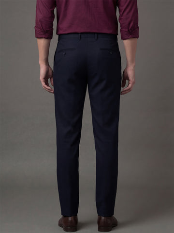 Wrinkle Free 4-Way Stretch Solid Formal Pants
