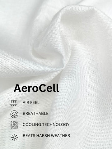 Linen Blend Breathable Solid Smart Casual Shirt