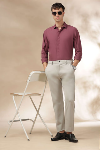 Men's FrenchOnion Solid Breathable Perfume-Finish Shirt
