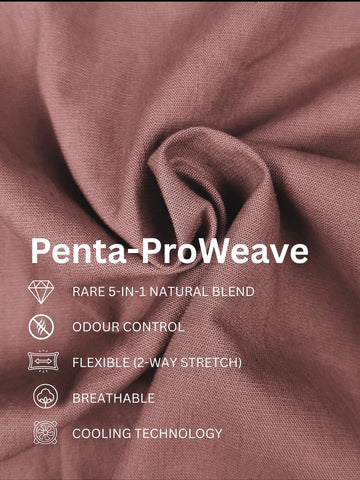 Penta-ProWeave: Rare Linen Blend 2-Way Stretch Solid Smart Casual Shirt