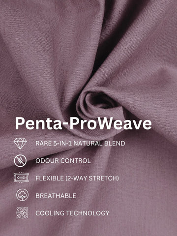 Penta-ProWeave: Rare Linen Blend 2-Way Stretch Solid Smart Casual Shirt