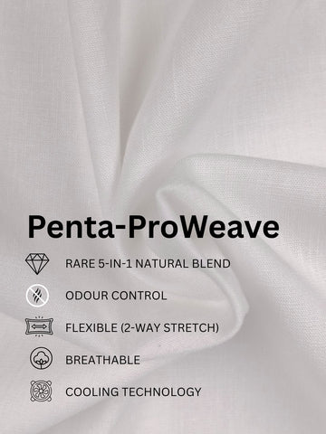 Penta-ProWeave: Rare Linen Blend 2-Way Stretch Solid Smart Casual Shirt