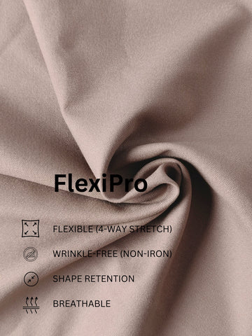 Wrinkle Free 4-Way Stretch Solid Formal Pants