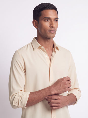 Solid Non-Iron Fluidic Cream Shirt