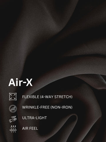 AirX: Wrinkle Free 4-Way Stretch Solid Formal Shirt