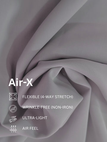 AirX: Wrinkle Free 4-Way Stretch Solid Formal Shirt