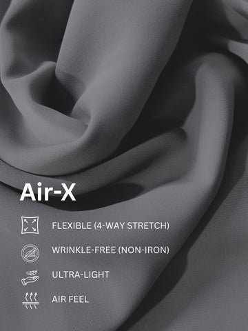 AirX: Wrinkle Free 4-Way Stretch Solid Formal Shirt