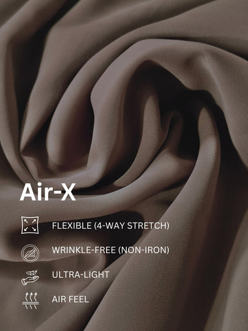AirX: Wrinkle Free 4-Way Stretch Solid Formal Shirt