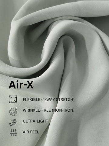 AirX: Wrinkle Free 4-Way Stretch Solid Formal Shirt