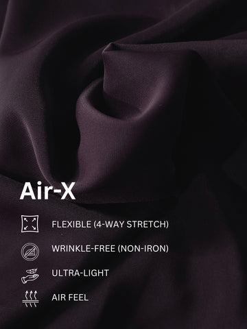 AirX: Wrinkle Free 4-Way Stretch Solid Formal Shirt