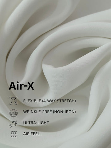 AirX: Wrinkle Free 4-Way Stretch Solid Formal Shirt