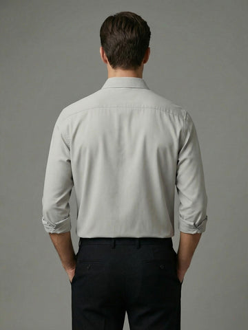 AirX: Wrinkle Free 4-Way Stretch Solid Formal Shirt