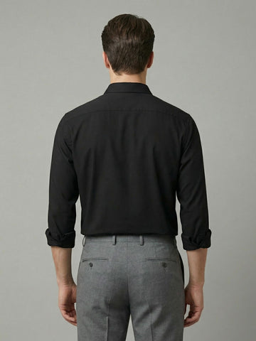 AirX: Wrinkle Free 4-Way Stretch Solid Formal Shirt
