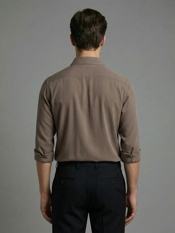 AirX: Wrinkle Free 4-Way Stretch Solid Formal Shirt