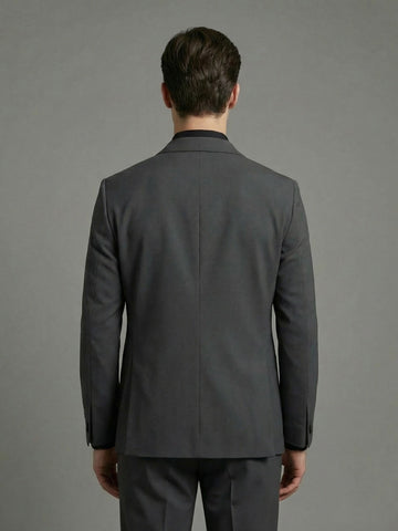 K-Blaze: Satin Finish 4-Way Stretch Solid Formal Blazer