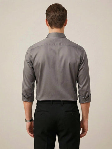 SoftLustre: Satin Finish Soft Solid Party Shirt