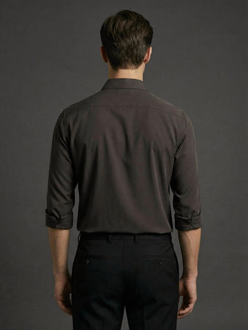 AirX: Wrinkle Free 4-Way Stretch Solid Formal Shirt