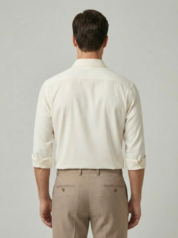 AirX: Wrinkle Free 4-Way Stretch Solid Formal Shirt