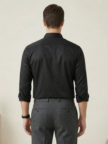 SoftLustre: Satin Finish Soft Solid Party Shirt