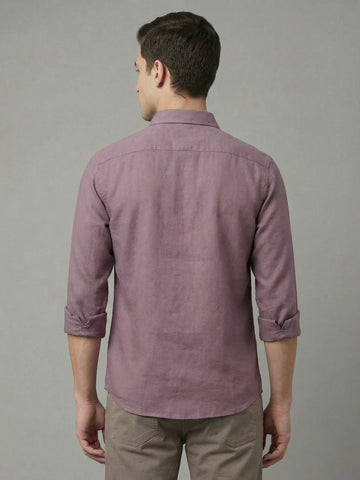 Penta-ProWeave: Rare Linen Blend 2-Way Stretch Solid Smart Casual Shirt