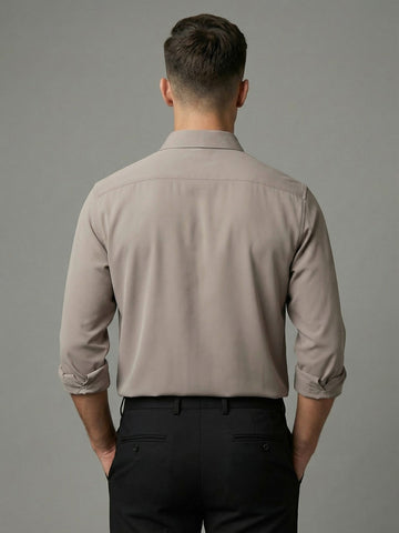 AirX: Wrinkle Free 4-Way Stretch Solid Formal Shirt