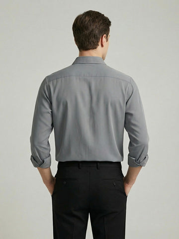 AirX: Wrinkle Free 4-Way Stretch Solid Formal Shirt