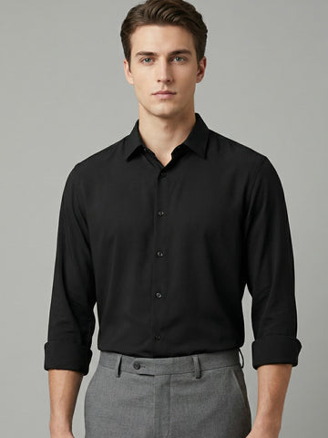 AirX: Wrinkle Free 4-Way Stretch Solid Formal Shirt