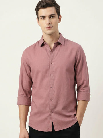 Penta-ProWeave: Rare Linen Blend 2-Way Stretch Solid Smart Casual Shirt