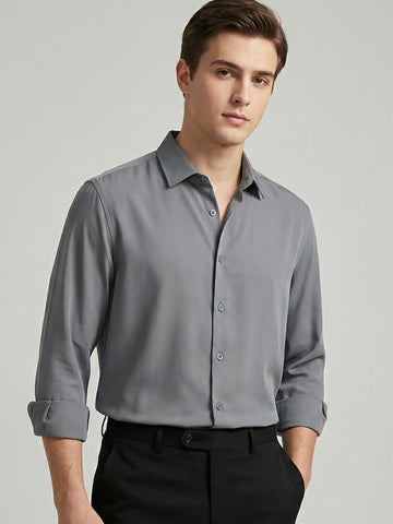 AirX: Wrinkle Free 4-Way Stretch Solid Formal Shirt