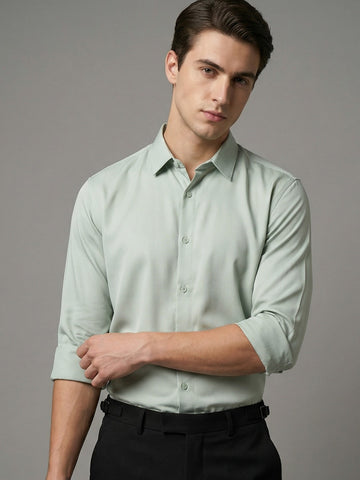 AirX: Wrinkle Free 4-Way Stretch Solid Formal Shirt