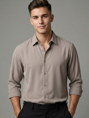 AirX: Wrinkle Free 4-Way Stretch Solid Formal Shirt