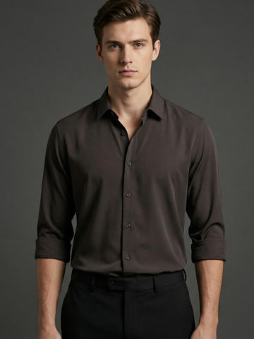 AirX: Wrinkle Free 4-Way Stretch Solid Formal Shirt