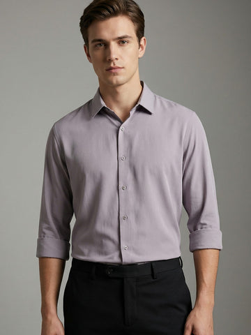AirX: Wrinkle Free 4-Way Stretch Solid Formal Shirt