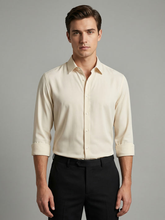AirX: Wrinkle Free 4-Way Stretch Solid Formal Shirt