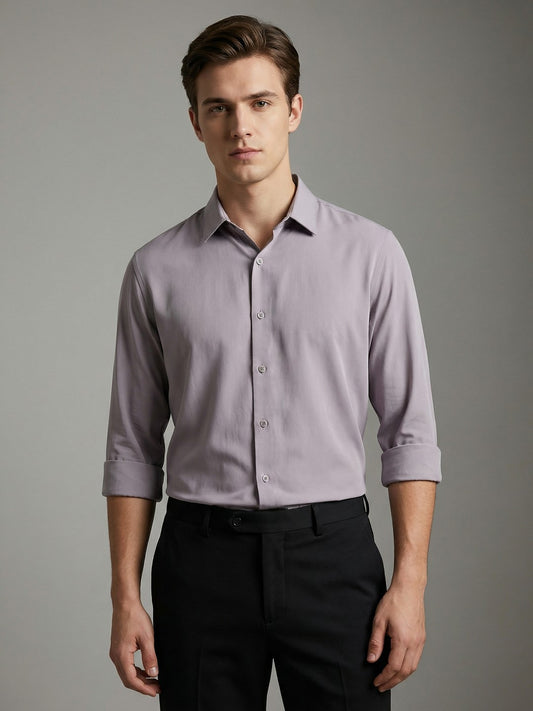 AirX: Wrinkle Free 4-Way Stretch Solid Formal Shirt