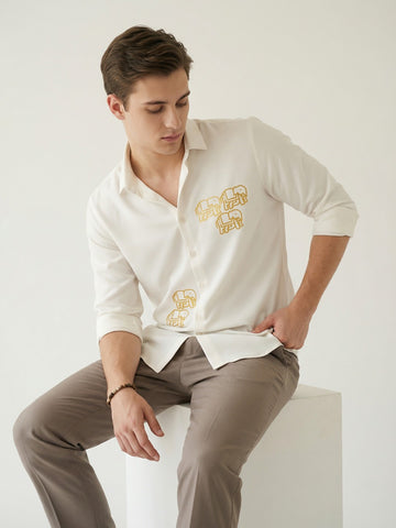 AirX: Wrinkle Free 4-Way Stretch Ethnic Motifs Printed Smart Casual Shirt