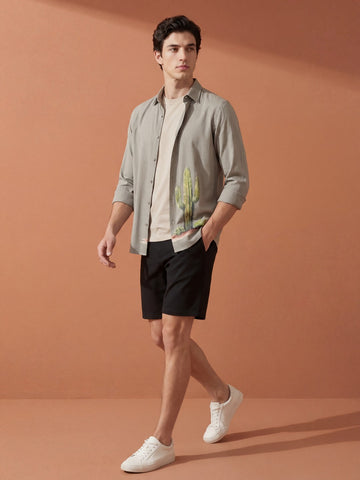 AirX: Wrinkle Free 4-Way Stretch Printed Casual Shirt