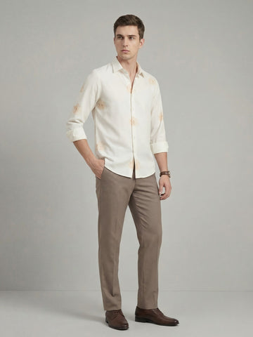 AirX: Wrinkle Free 4-Way Stretch Floral Printed Casual Shirt