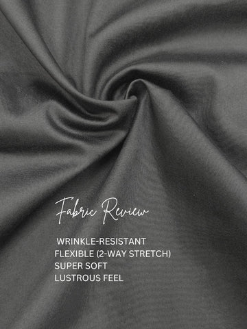 SatinPro-Lite: Satin 2-Way Stretch Solid Formal Shirt