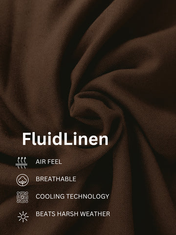 FluidLinen: Fluid Linen Breathable Solid Casual Shirt