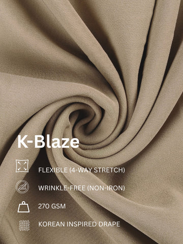 K-Blaze: Satin Finish 4-Way Stretch Solid Formal Blazer