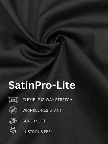 SatinPro-Lite: Satin 2-Way Stretch Abstract Foil Printed Party Shirt