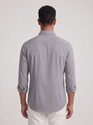 Solid Non-Iron Fluidic Mid Grey Shirt
