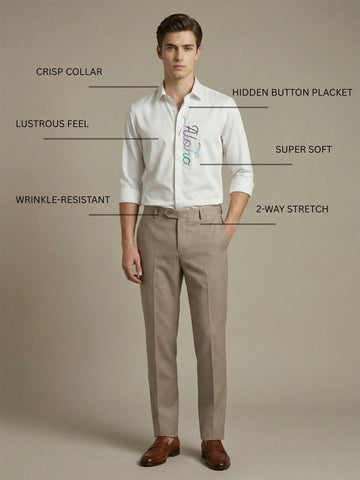 SatinPro-Lite: Satin 2-Way Stretch Foil Printed Party Shirt