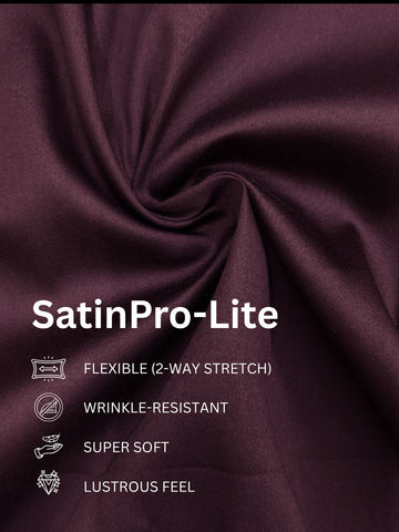 SatinPro-Lite: Satin 2-Way Stretch Solid Ethnic Kurta