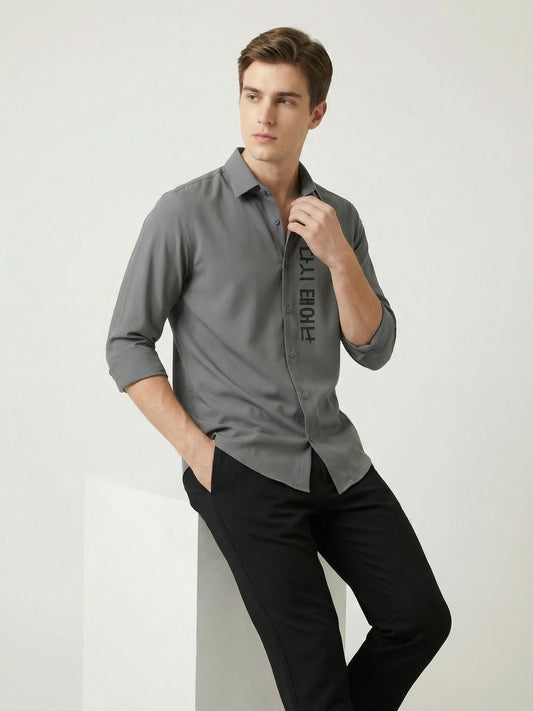 AirX: Wrinkle Free 4-Way Stretch Abstract Printed Casual Shirt