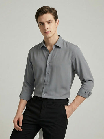 AirX: Wrinkle Free 4-Way Stretch Solid Formal Shirt