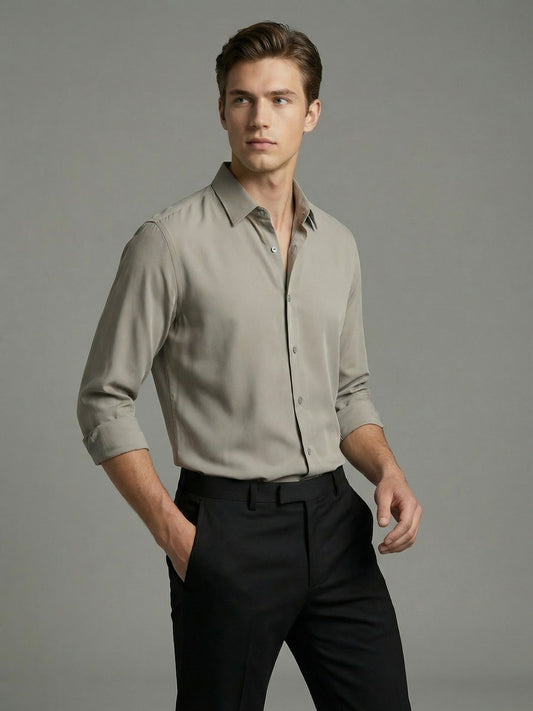 AirX: Wrinkle Free 4-Way Stretch Solid Formal Shirt